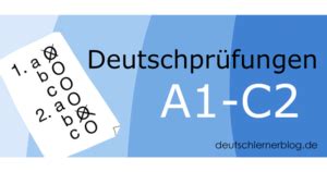 Deutschprüfungen A1 bis C2 und Einbürgerungstest .